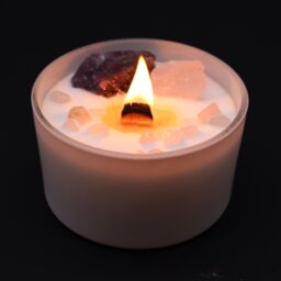 KDMD Chakra Crystal Candles - Third Eye Chakra in Purple - thumbnail 5