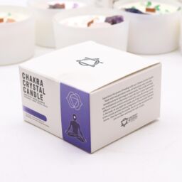 KDMD Chakra Crystal Candles - Third Eye Chakra in Purple - thumbnail 3