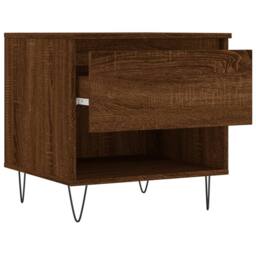 Berkfield Home Coffee Tables 2 pcs Brown Oak 50x46x50 cm Engineered Wood - Size: 50 x 46 x 50 cm - thumbnail 7