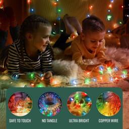 Globrite 50 LED Christmas Fairy String Lights Battery-Operated - Multi-Colour - thumbnail 6
