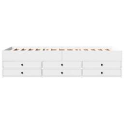 Berkfield Home Daybed with Drawers without Mattress White 90x190 cm Single - thumbnail 4