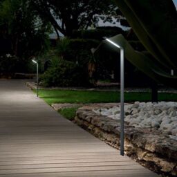 Netlighting Agos LED Outdoor Short Bollards Anthracite IP54 4000K in Black - thumbnail 2