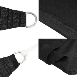 Berkfield Home Sunshade Sail 160 g/m¬≤ Black 2.5x5 m HDPE - thumbnail 6