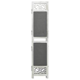 Berkfield Home 3-Panel Room Divider Grey 105x165 cm Fabric - thumbnail 1