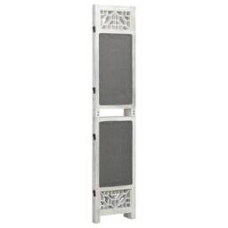 Berkfield Home 3-Panel Room Divider Grey 105x165 cm Fabric - thumbnail 3