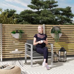 OUTSUNNY Patio Furniture Aluminium Armchair with Cushions, Charcoal Grey in Dark Grey