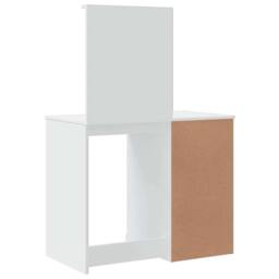 Berkfield Home Beautiful Dressing Table with LED Lights White 90x42x132.5 cm - thumbnail 7