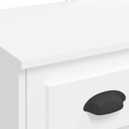 Berkfield Home Beautiful Dressing Table with LED Lights White 90x42x132.5 cm - thumbnail 8