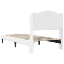 Berkfield Home Bed Frame with Headboard White 90 x 190 cm Faux Leather - thumbnail 6