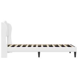 Berkfield Home Bed Frame with Headboard White 90 x 190 cm Faux Leather - thumbnail 5