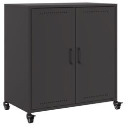 Berkfield Home Sideboard Black 68.5x39x72 cm Steel - thumbnail 2