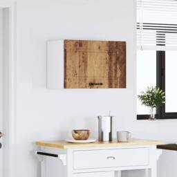 Berkfield Home Kitchen Wall Cabinet Kalmar Old Wood Engineered Wood in Brown - thumbnail 1