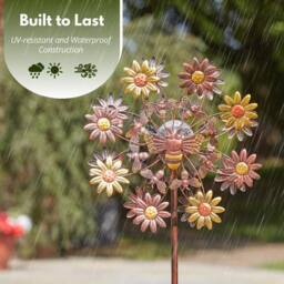 Marco Paul 130cm Solar Wind Spinner - Flowerbee - thumbnail 7