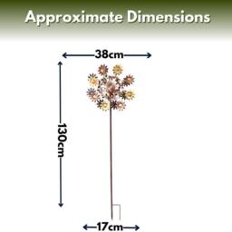 Marco Paul 130cm Solar Wind Spinner - Flowerbee - thumbnail 2