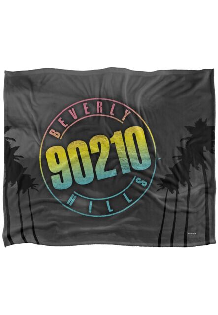 ViacomCBS/Nickelodeon Beverly Hills 90210 Palms Logo Silky Touch Super Soft Throw Blanket 152 X 127 cm in White - image 1
