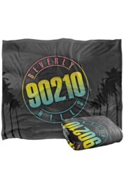 ViacomCBS/Nickelodeon Beverly Hills 90210 Palms Logo Silky Touch Super Soft Throw Blanket 152 X 127 cm in White - thumbnail 2