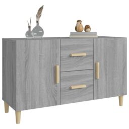 Berkfield Home Sideboard Grey Sonoma 100x36x60 cm Engineered Wood - Size: 100 x 36 x 60 cm - thumbnail 6