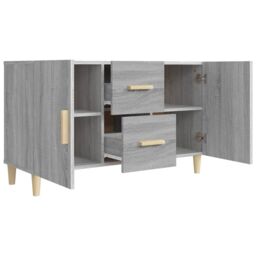 Berkfield Home Sideboard Grey Sonoma 100x36x60 cm Engineered Wood - Size: 100 x 36 x 60 cm - thumbnail 5