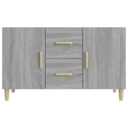 Berkfield Home Sideboard Grey Sonoma 100x36x60 cm Engineered Wood - Size: 100 x 36 x 60 cm - thumbnail 3