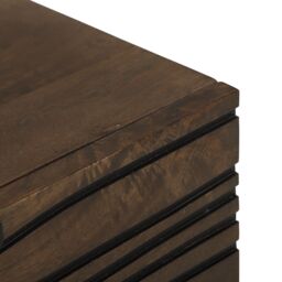 Berkfield Home Bedside Cabinet - 50x33x60 cm, Made from Solid Mango Wood in Brown - Size: 50 x 33 x 60 cm - thumbnail 7