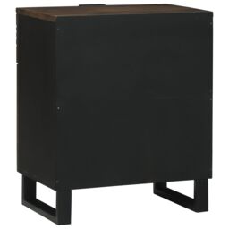 Berkfield Home Bedside Cabinet - 50x33x60 cm, Made from Solid Mango Wood in Brown - Size: 50 x 33 x 60 cm - thumbnail 5