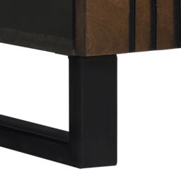 Berkfield Home Bedside Cabinet - 50x33x60 cm, Made from Solid Mango Wood in Brown - Size: 50 x 33 x 60 cm - thumbnail 8