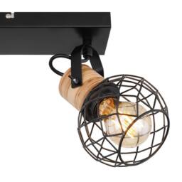 Netlighting Lacky Twin Ceiling Spotlight Matt Black 2x E27 - thumbnail 5