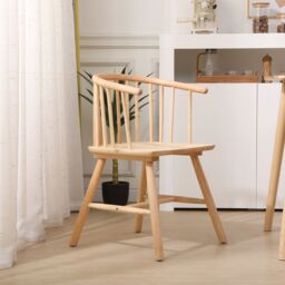 Nordlys Set of 2 Scandinavian Solid Wood Dining Room Chairs in Brown - thumbnail 8