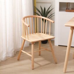 Nordlys Set of 2 Scandinavian Solid Wood Dining Room Chairs in Brown - thumbnail 2