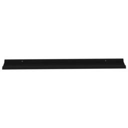Berkfield Home Decorative Wall Shelves 4 pcs Black 115x9x3 cm - Size: 115 x 9 x 3 cm - thumbnail 4