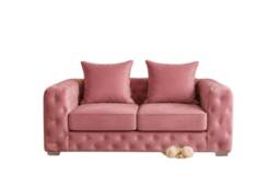 Stratus Interiors Ashley Chesterfield 2-Seater Sofa-Scatter Back Comfort & Style in Pink - thumbnail 2