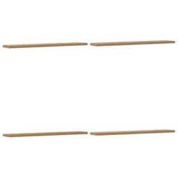 Berkfield Home Wall Shelves 4 pcs Artisan Oak 60x20x1.5 cm Engineered Wood in Brown - thumbnail 1