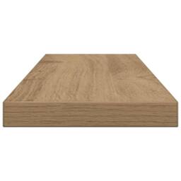Berkfield Home Wall Shelves 4 pcs Artisan Oak 60x20x1.5 cm Engineered Wood in Brown - thumbnail 6