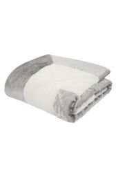 Catherine Lansfield 'Lattice Cut Velvet' Bedspread in Natural - thumbnail 4