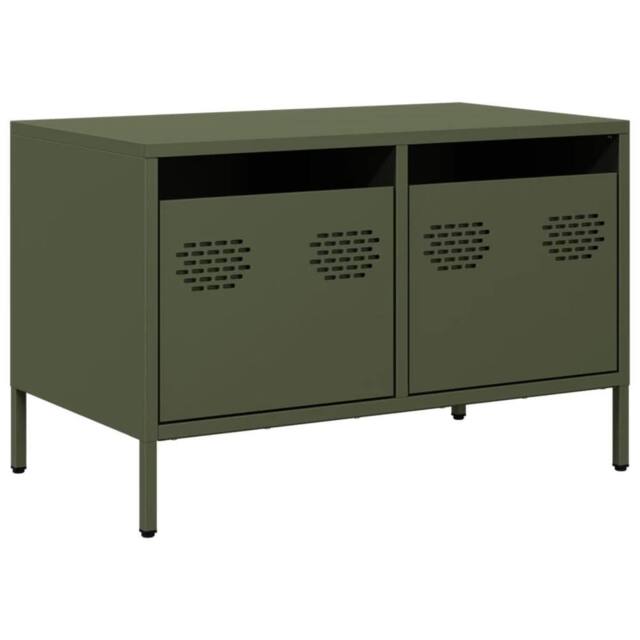 Berkfield Home TV Cabinet Olive Green 68x39x43.5 cm Cold-rolled Steel - image 1