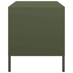 Berkfield Home TV Cabinet Olive Green 68x39x43.5 cm Cold-rolled Steel - thumbnail 6