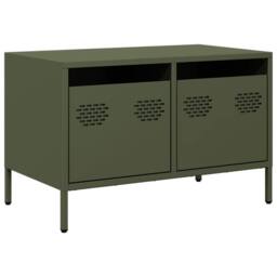 Berkfield Home TV Cabinet Olive Green 68x39x43.5 cm Cold-rolled Steel