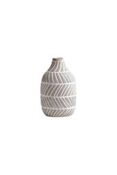 Living and Home Nordic White Ceramic Vase - Minimalist Home Décor Accent for Flowers or Hydroponics in Khaki - thumbnail 3