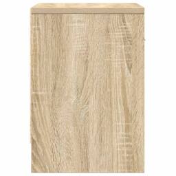 Berkfield Home Bedside Cabinets 2 pcs with Drawer Sonoma Oak 39x28x41 cm in Light Oak - Size: 39 x 28 x 41 cm - thumbnail 7