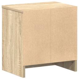 Berkfield Home Bedside Cabinets 2 pcs with Drawer Sonoma Oak 39x28x41 cm in Light Oak - Size: 39 x 28 x 41 cm - thumbnail 8