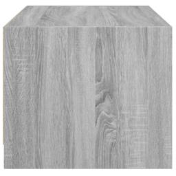 Berkfield Home Coffee Table with Glass Doors Grey Sonoma 68x50x42 cm - Size: 68 x 50 x 42 cm - thumbnail 7
