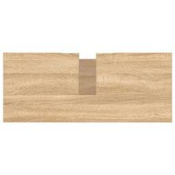Berkfield Home Durable Bathroom Cabinet Sonoma Oak 80x33x60 cm Engineered Wood in Light Tan - Size: 80 x 33 x 60 cm - thumbnail 9