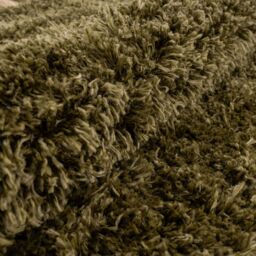 Kukoon Dark Green Super Soft Shaggy Area Rug in Dark Olive - Size: 160 cm x 230 cm - thumbnail 5
