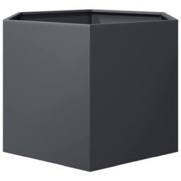 Berkfield Home Durable Garden Planter Anthracite Hexagon 69x60x45 cm Steel in Charcoal - Size: 69 x 60 x 45 cm - thumbnail 5