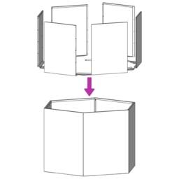 Berkfield Home Durable Garden Planter Anthracite Hexagon 69x60x45 cm Steel in Charcoal - Size: 69 x 60 x 45 cm - thumbnail 8