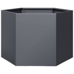 Berkfield Home Durable Garden Planter Anthracite Hexagon 69x60x45 cm Steel in Charcoal - Size: 69 x 60 x 45 cm - thumbnail 6