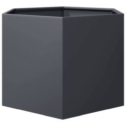 Berkfield Home Durable Garden Planter Anthracite Hexagon 69x60x45 cm Steel in Charcoal - Size: 69 x 60 x 45 cm - thumbnail 4
