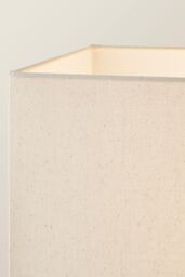 ValueLights Gloria Double Stem Metal Floor Lamp with Rectangular Lamp Shade in Metallic Gold - thumbnail 4