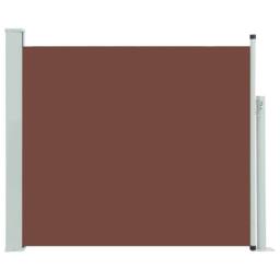 Berkfield Home Patio Retractable Side Awning 100x300 cm Brown - thumbnail 2