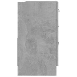 Berkfield Home Sink Cabinet Concrete Grey 63x30x54 cm Engineered Wood - Size: 63 x 30 x 54 cm - thumbnail 6